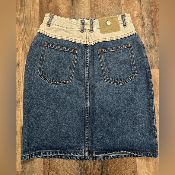 Vintage denim skirt high waisted - Picture 2 of 5